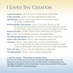 I Loved Thy Creation