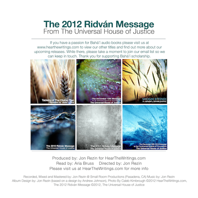 The 2012 Ridvan Message - Click Image to Close